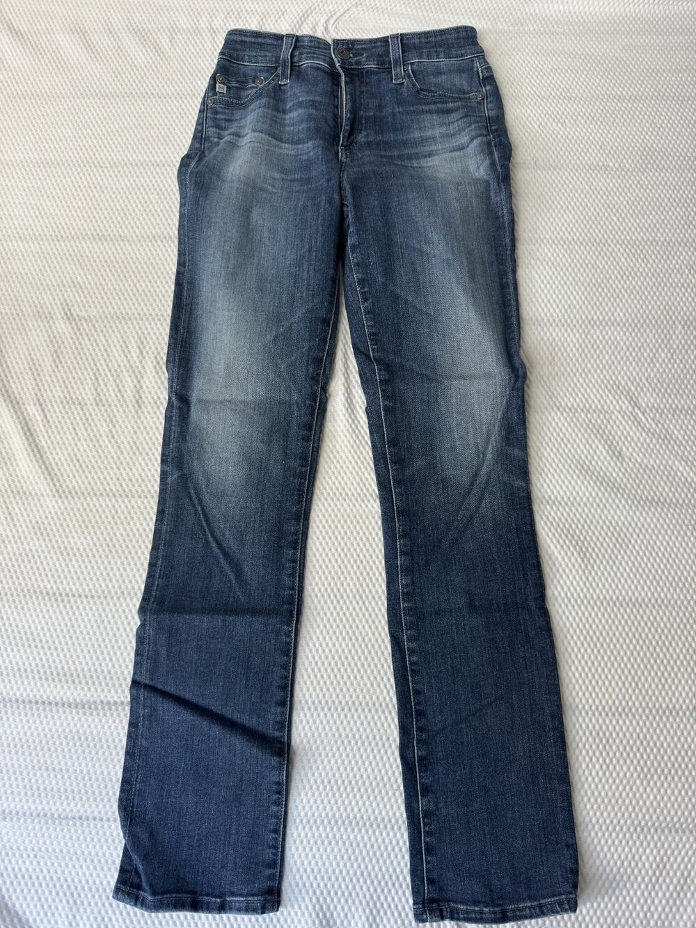 AG Adriano Goldschmied Mari High-Rise Straight Leg Jeans Blue AG-ed Denim 26